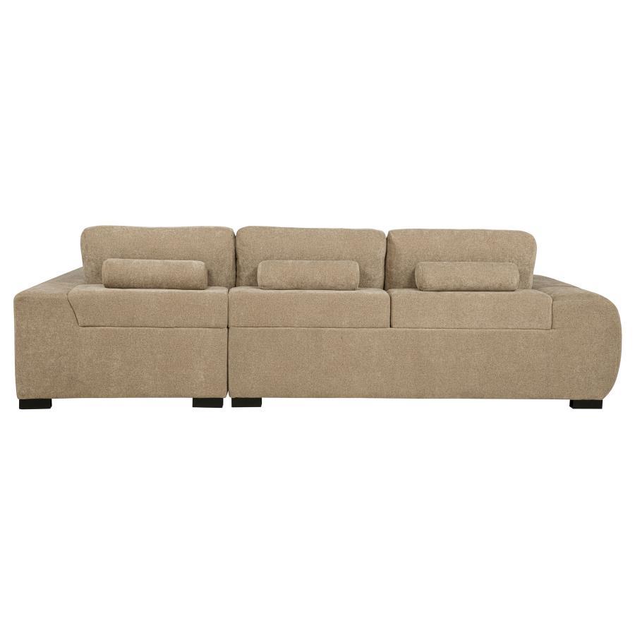 Octavia - Upholstered Sectional Chaise Sofa by Coaster Fine Furniture | Bel Furniture