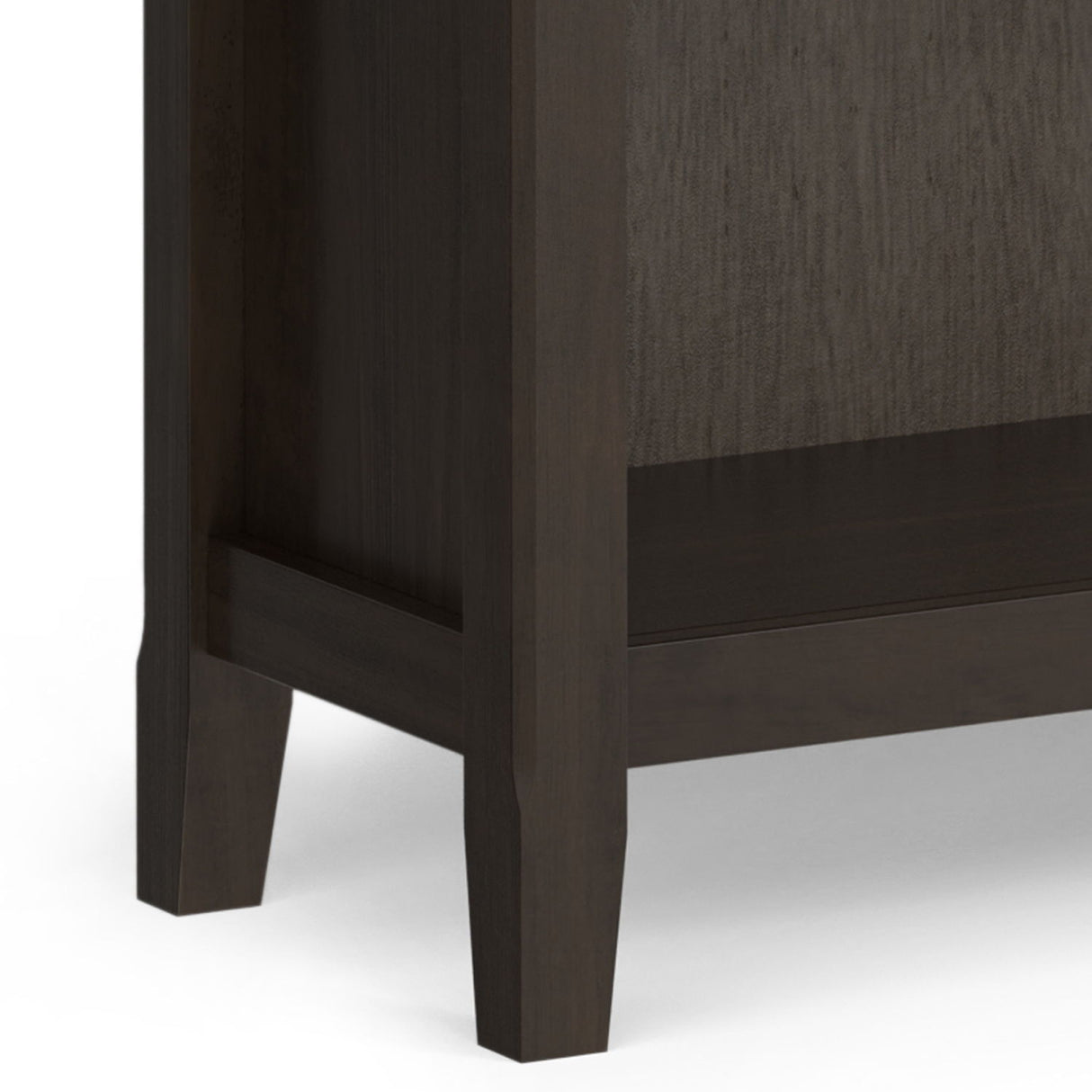 Amherst - Transitional 5 Shelf Bookcase - Brown by Simpli-Home | Bel Furniture