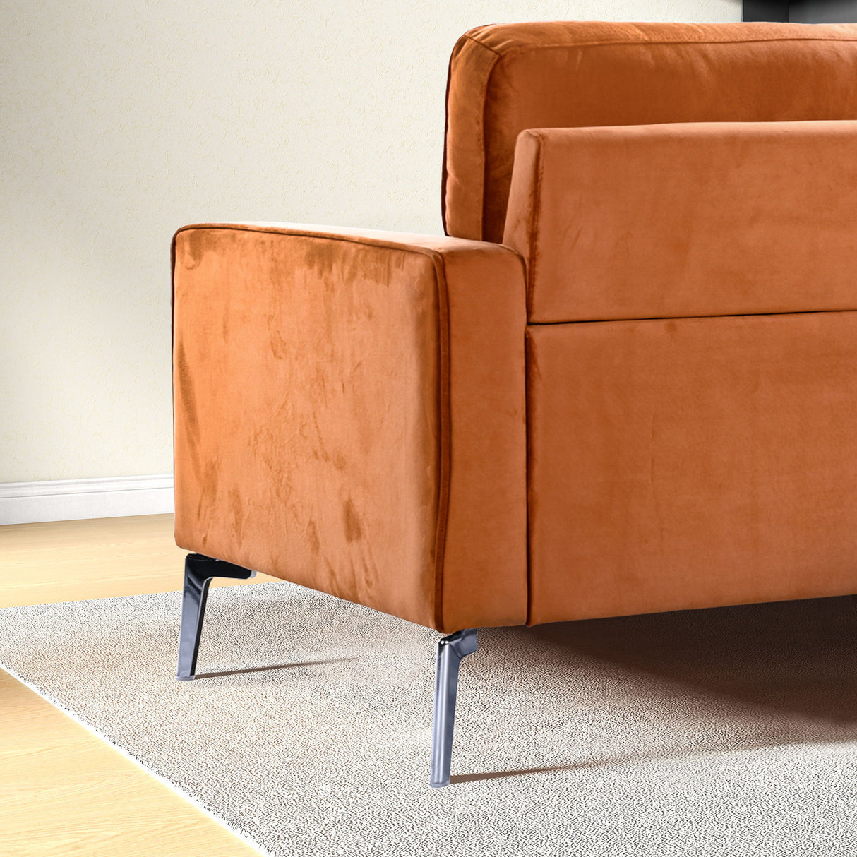 Axten - Sofa - Orange by Ashcroft Furniture | Bel Furniture