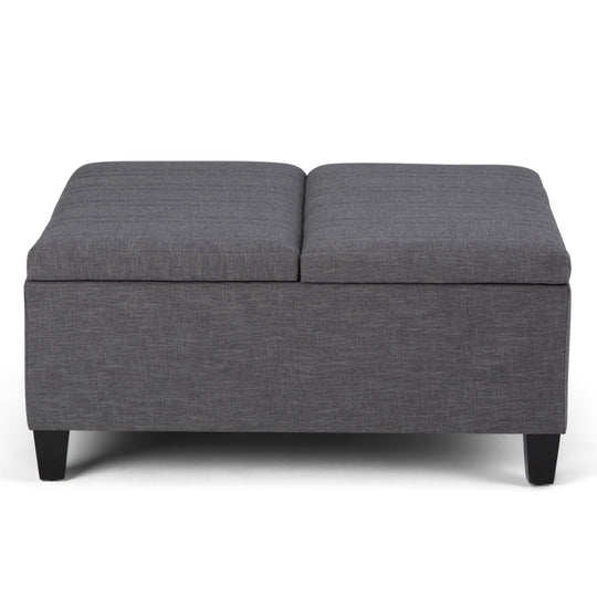 Ellis - Coffee Table Storage Ottoman Contemporary Design