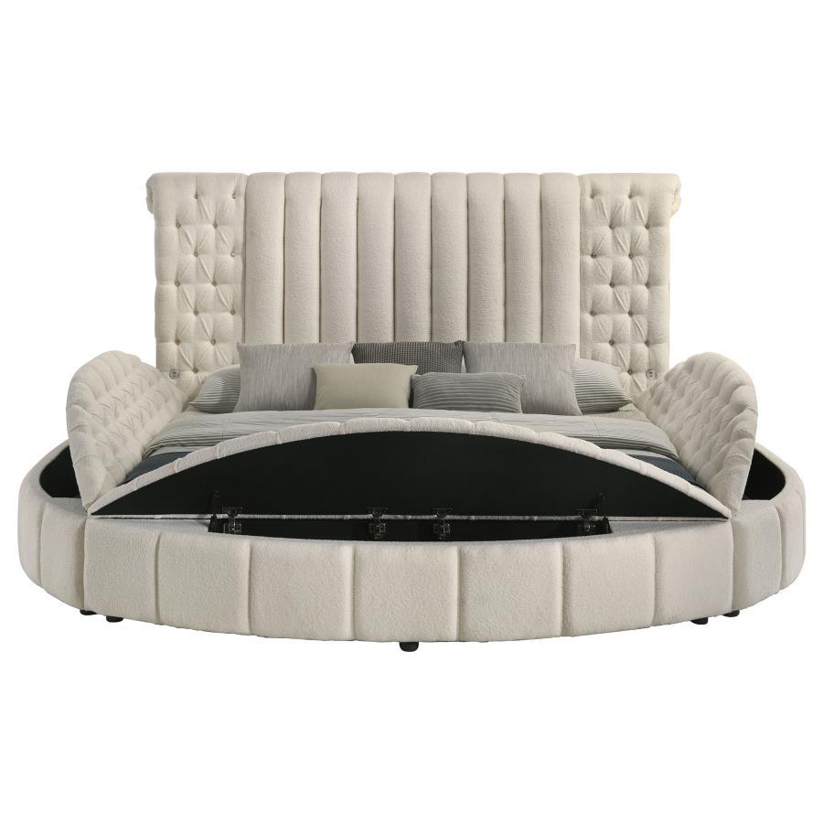 Sonya - Upholstered Round Storage Bed by Coaster Fine Furniture | Bel Furniture