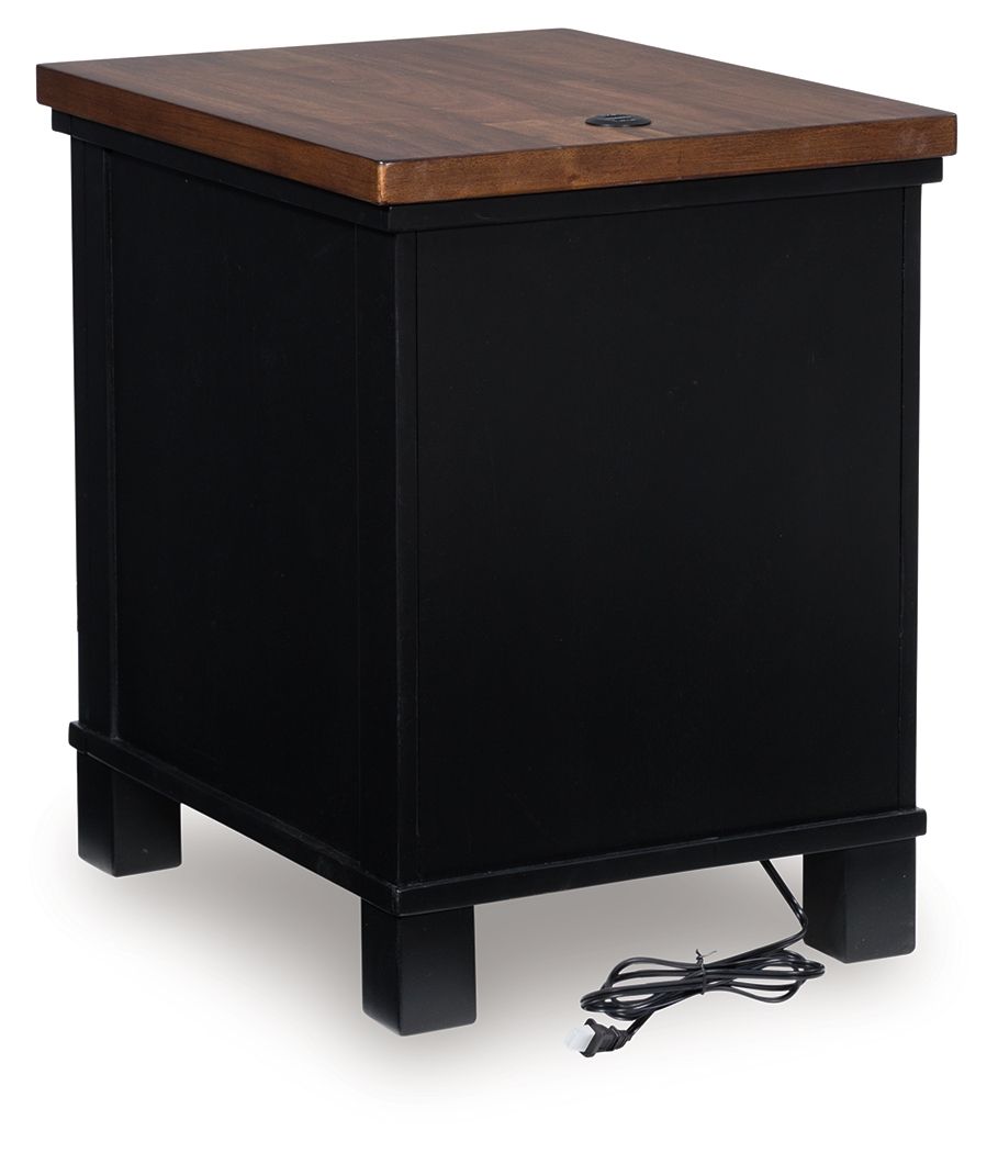 Wildenauer - Brown / Black - Chair Side End Table by Signature Design by Ashley® | Bel Furniture