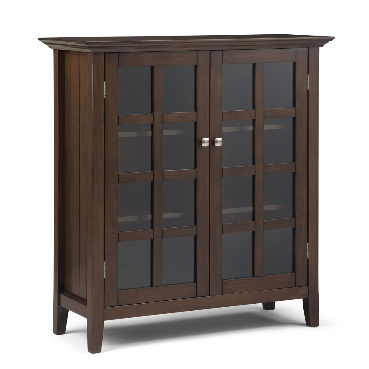 Acadian - Medium Storage Cabinet - Natural Aged Brown by Simpli-Home | Bel Furniture