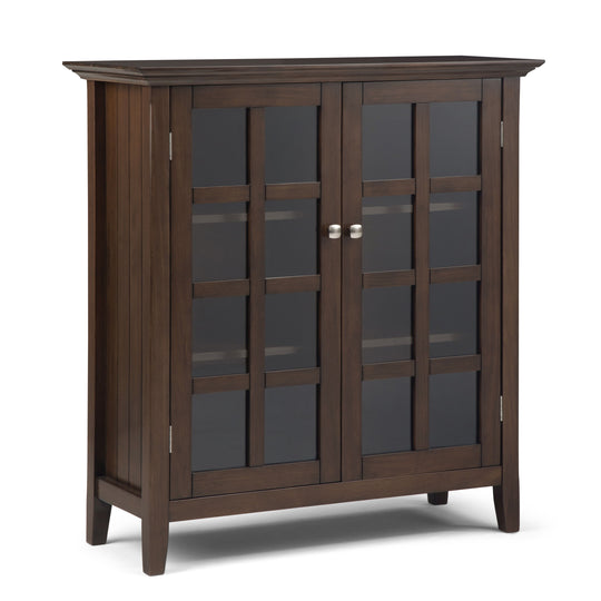 Acadian - Medium Storage Cabinet - Natural Aged Brown by Simpli-Home | Bel Furniture
