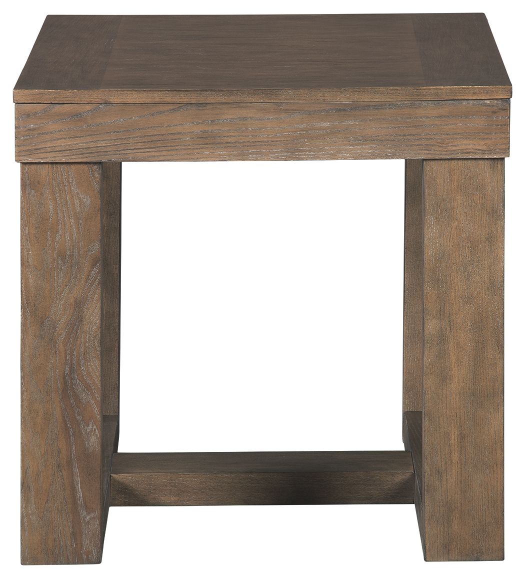 Cariton - Gray - Square End Table by Signature Design by Ashley® | Bel Furniture