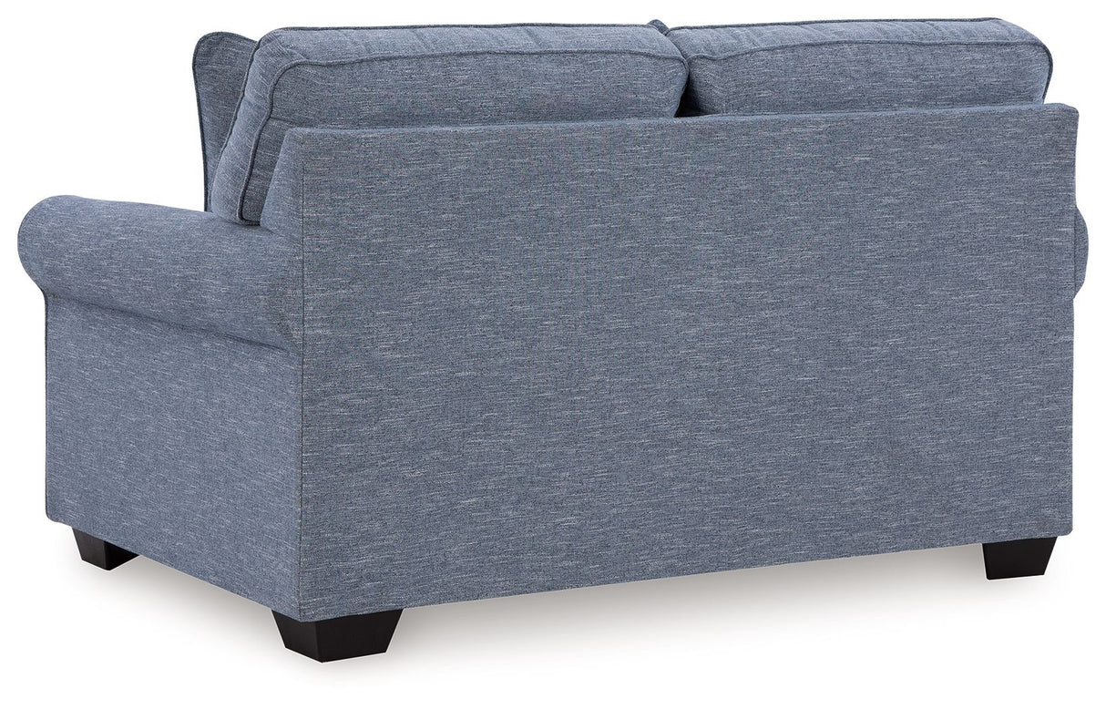 Carissa Manor - Denim - Loveseat by Benchcraft® | Bel Furniture