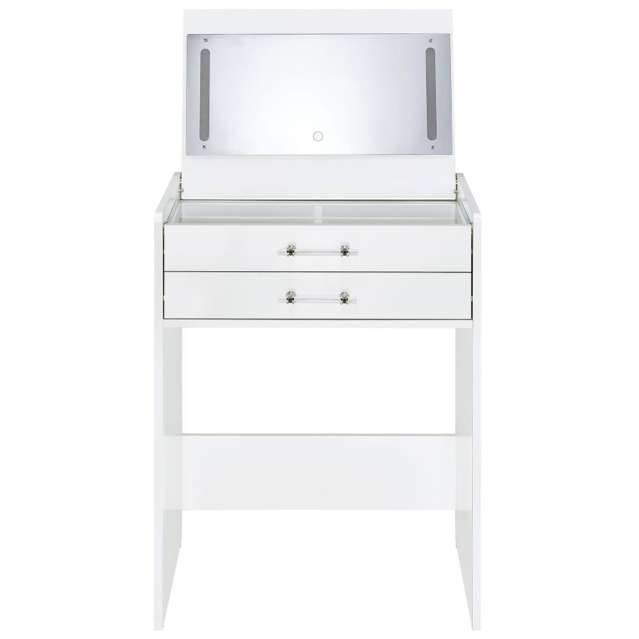 Danbury - 3-Drawer Makeup Vanity & Stool Set by Coaster Fine Furniture | Bel Furniture