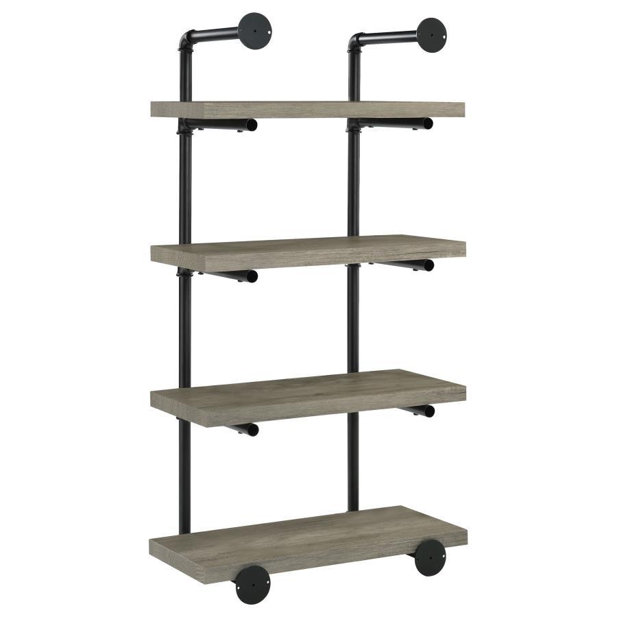 Elmcrest - 4-Shelf Wall Bookshelf by CoasterEveryday | Bel Furniture