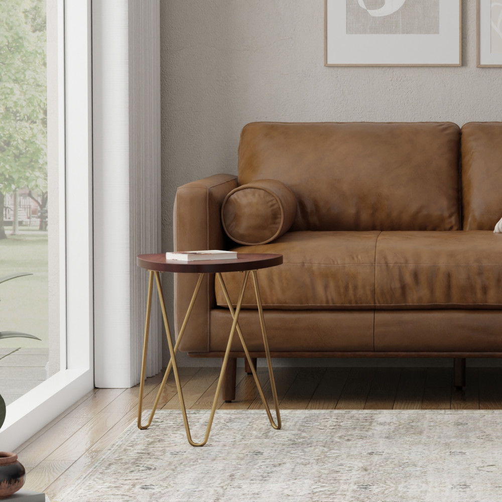 Patrice - Handcrafted Metal And Wood Accent Table by Simpli-Home | Bel Furniture