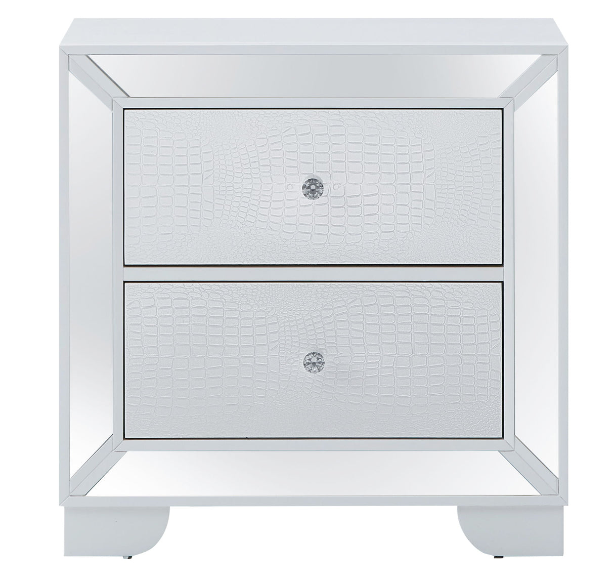 Nightstand Contemporary - Silver Champagne by Glory Furniture | Bel Furniture