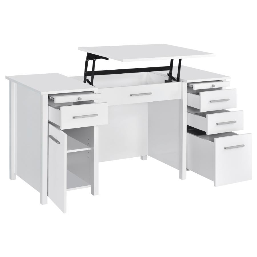 Dylan - 4-Drawer Lift Top Office Desk by CoasterEssence | Bel Furniture