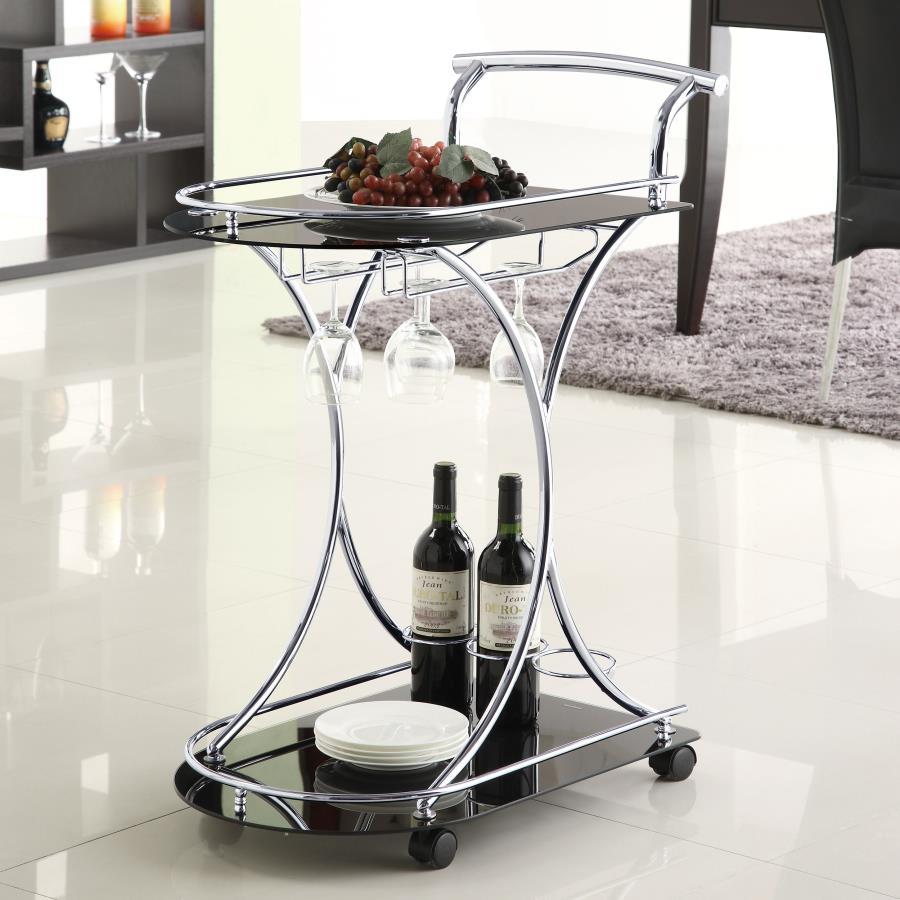 Elfman - 2-Shelve Serving Cart by CoasterEveryday | Bel Furniture