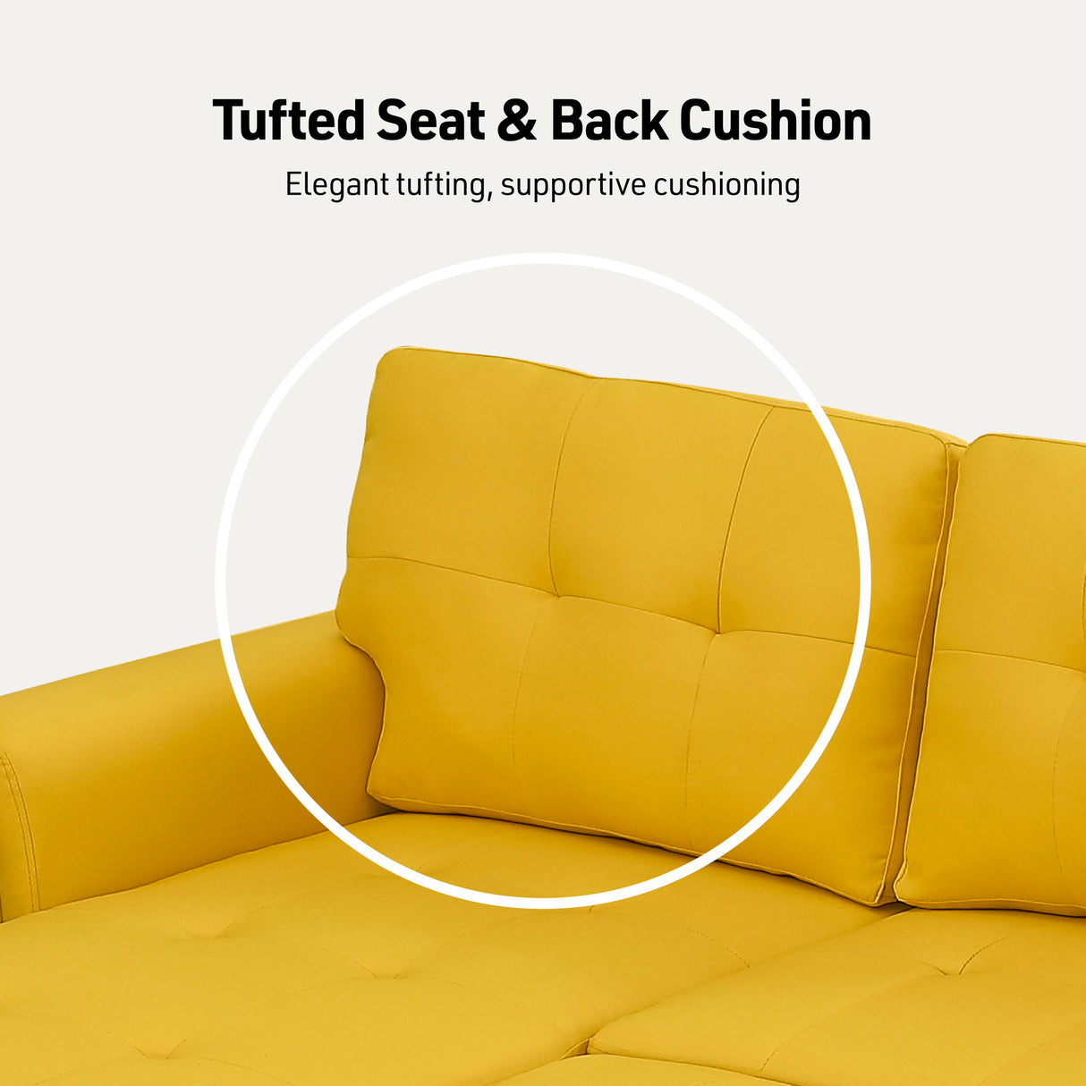 Lucca - Linen Reversible Sleeper Sectional Sofa With Storage Chaise