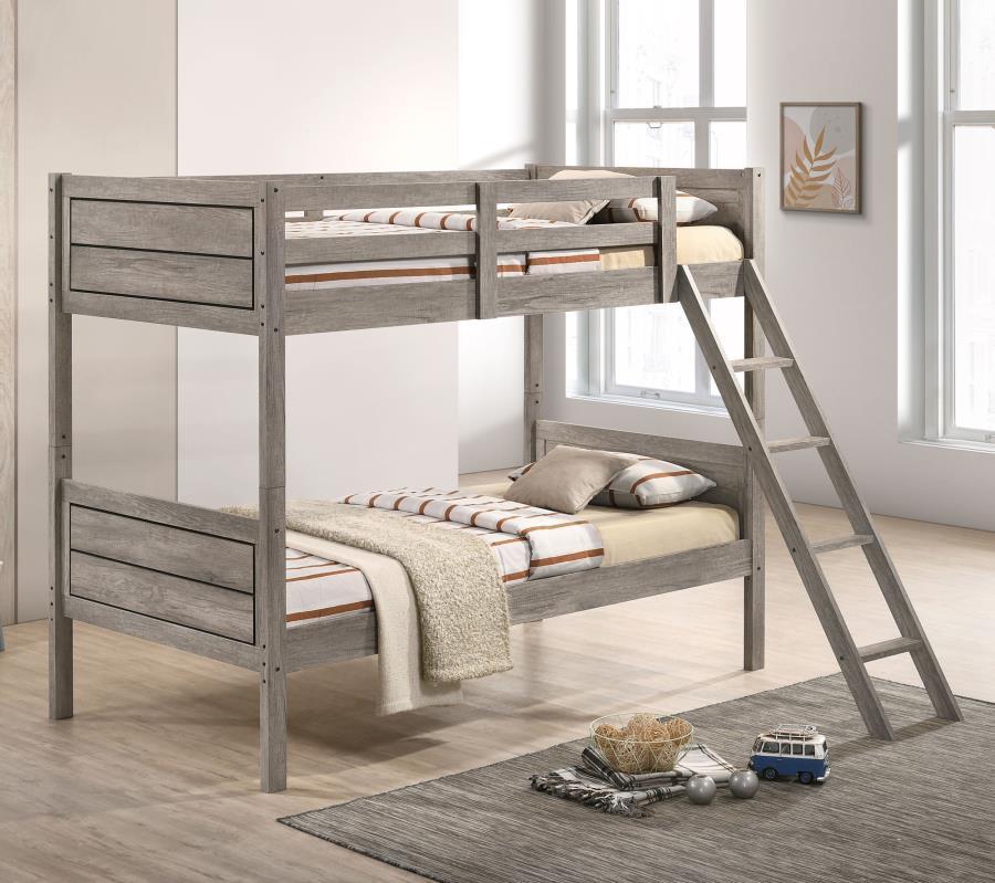 Ryder - Wood Bunk Bed by CoasterEveryday | Bel Furniture