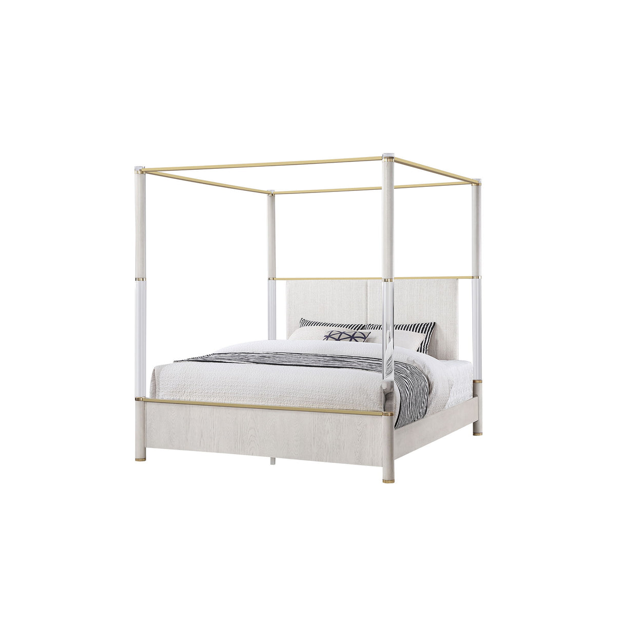 Malco - 4 Post Bed With Upholstered Headboard