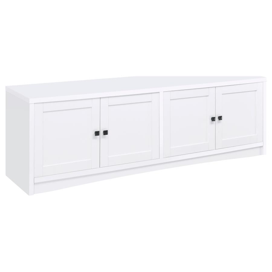Laughlin - 3-piece Entertainment Center TV Stand - White by Coaster Fine Furniture | Bel Furniture