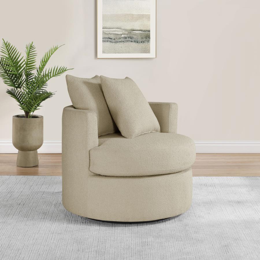 Debbie - Upholstered Swivel Accent Chair by CoasterEveryday | Bel Furniture