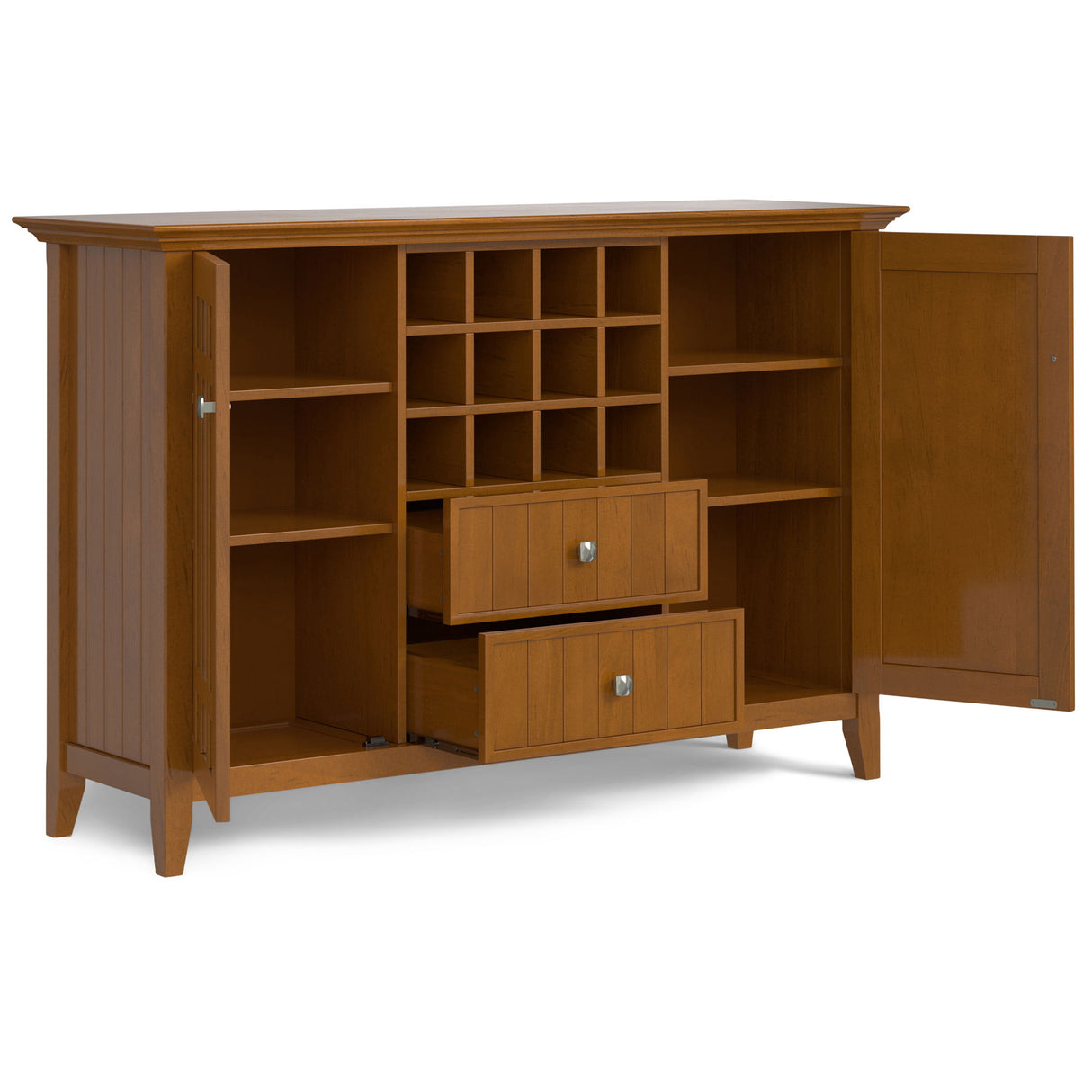 Bedford - Sideboard Buffet And Wine Rack by Simpli-Home | Bel Furniture