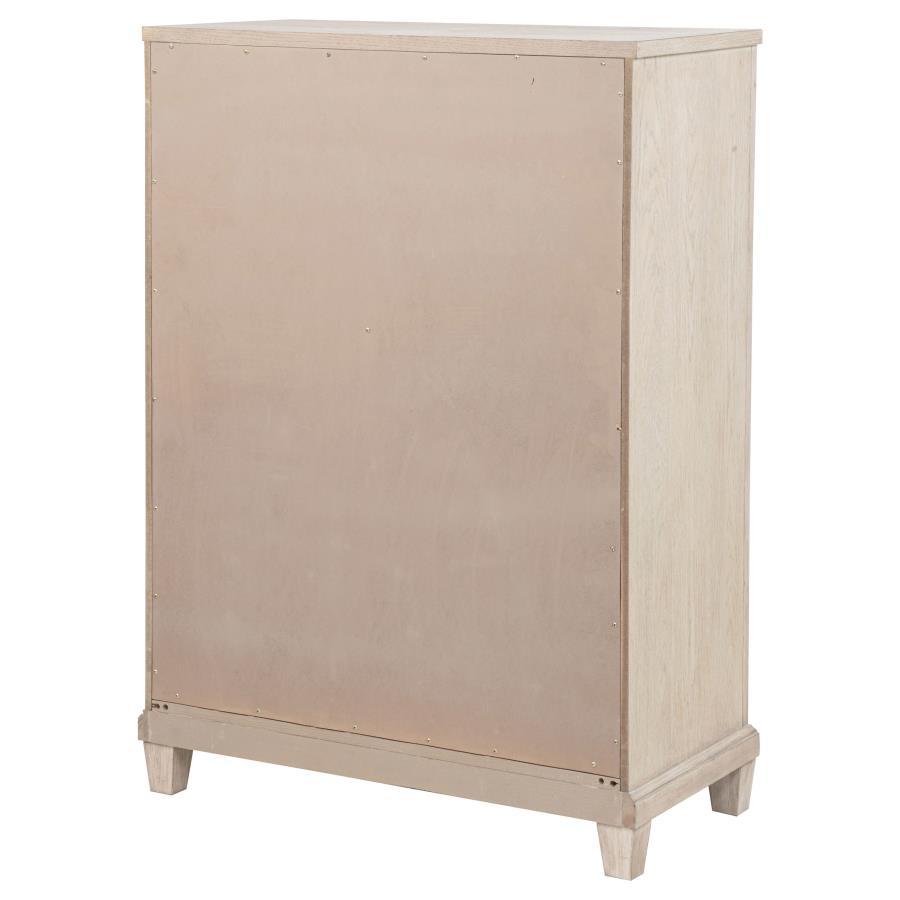 Pembroke - 5-Drawer Chest Of Drawers - Washed Oak