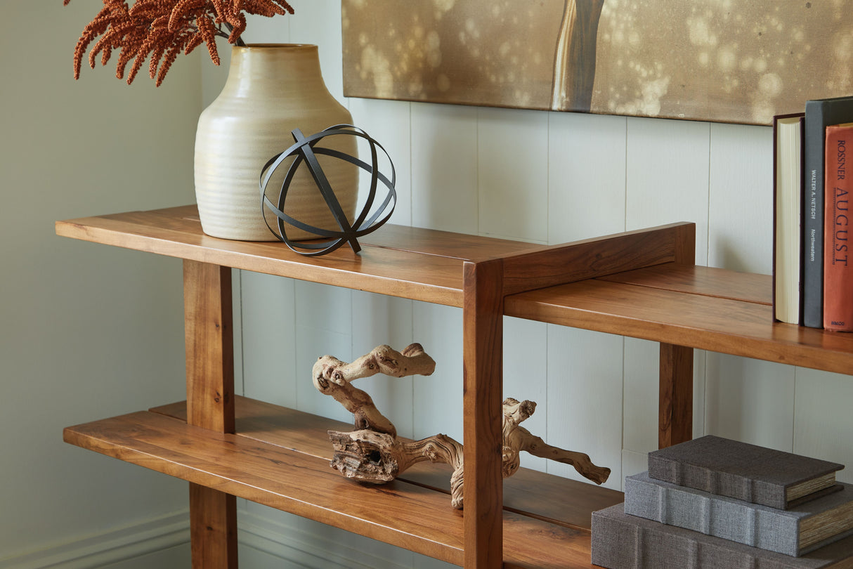 Fayemour - Brown - Console Sofa Table by Signature Design by Ashley® | Bel Furniture