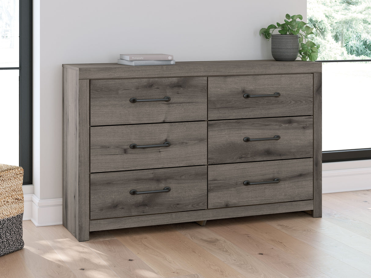Graystorm - Brown Gray - Six Drawer Dresser by Signature Design by Ashley® | Bel Furniture