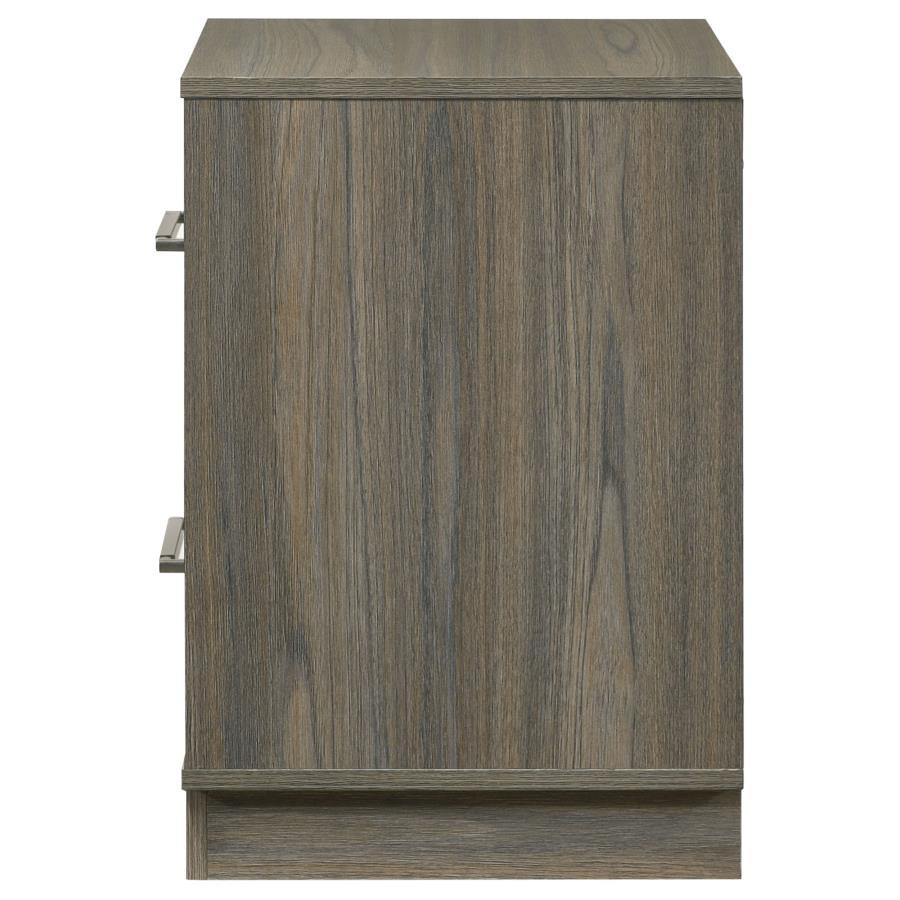 Fenwick - 2-Drawer Nightstand Bedside Table - Gray Oak by Coaster Fine Furniture | Bel Furniture