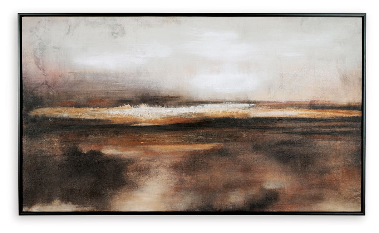 Drewland - Black / Brown / Orange - Wall Art by Signature Design by Ashley® | Bel Furniture