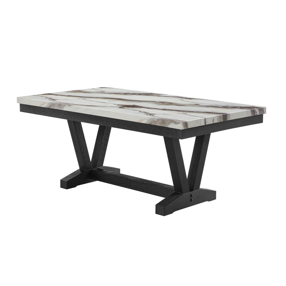 Panda - Dining Table And Trestle Base - Black