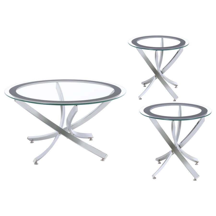 Brooke - Round Coffee Table Set by Coaster Fine Furniture | Bel Furniture