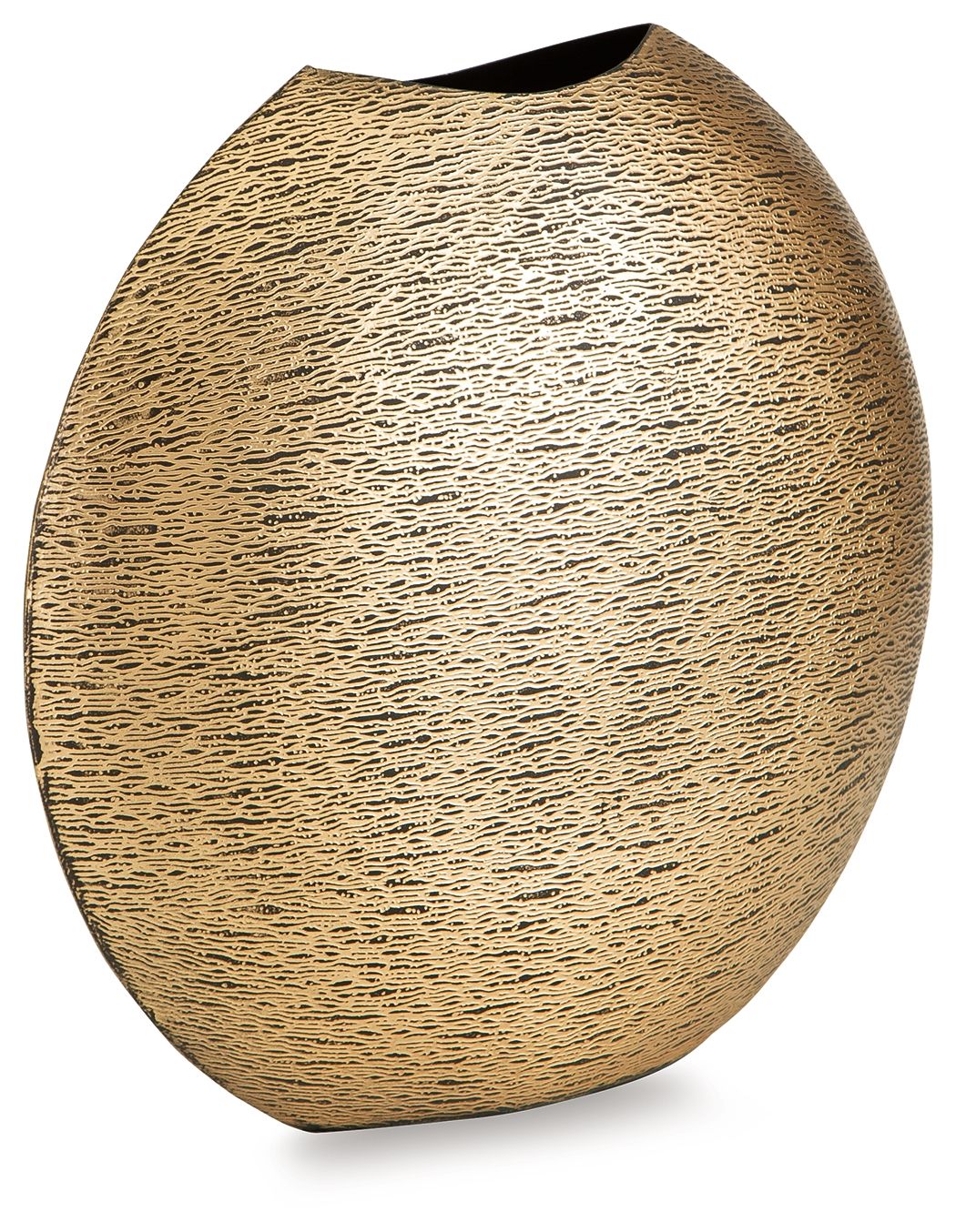 Iansboro - Vase Gold 13''W x 5''D x 12''H by Signature Design by Ashley® | Bel Furniture