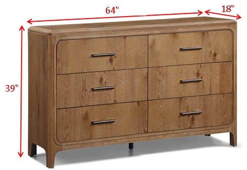 Westcott - Dresser - Cerused Natural by Crown Mark | Bel Furniture