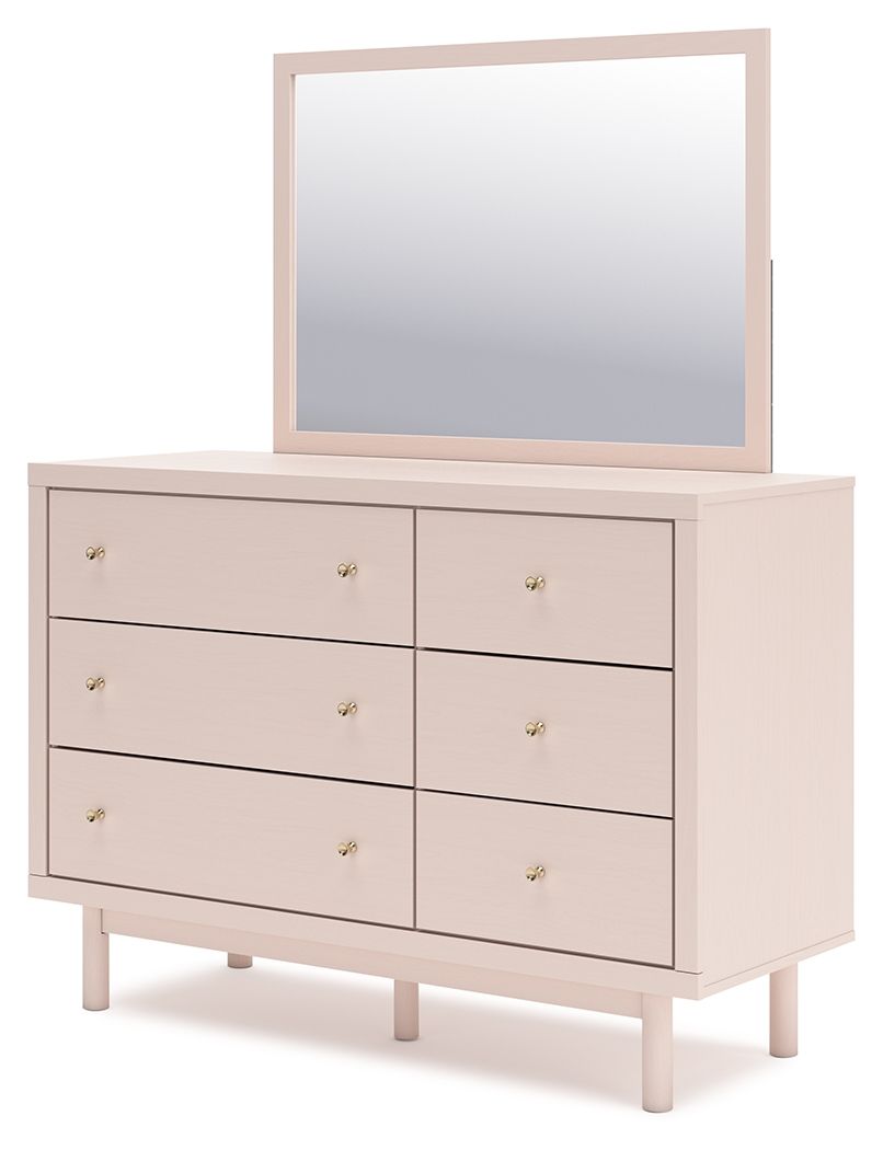 Wistenpine - Blush - Dresser And Mirror by Signature Design by Ashley® | Bel Furniture