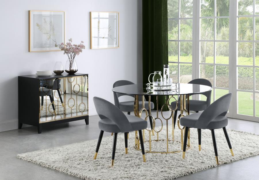 Lindsey - Upholstered Dining Side Chair (Set of 2) by CoasterEssence | Bel Furniture