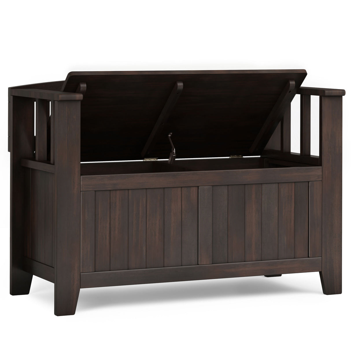 Acadian - Entryway Storage Bench, Handcrafted by Simpli-Home | Bel Furniture