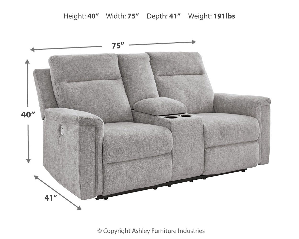 Barnsana - Dbl Power Reclining Loveseat With Console by Signature Design by Ashley® | Bel Furniture