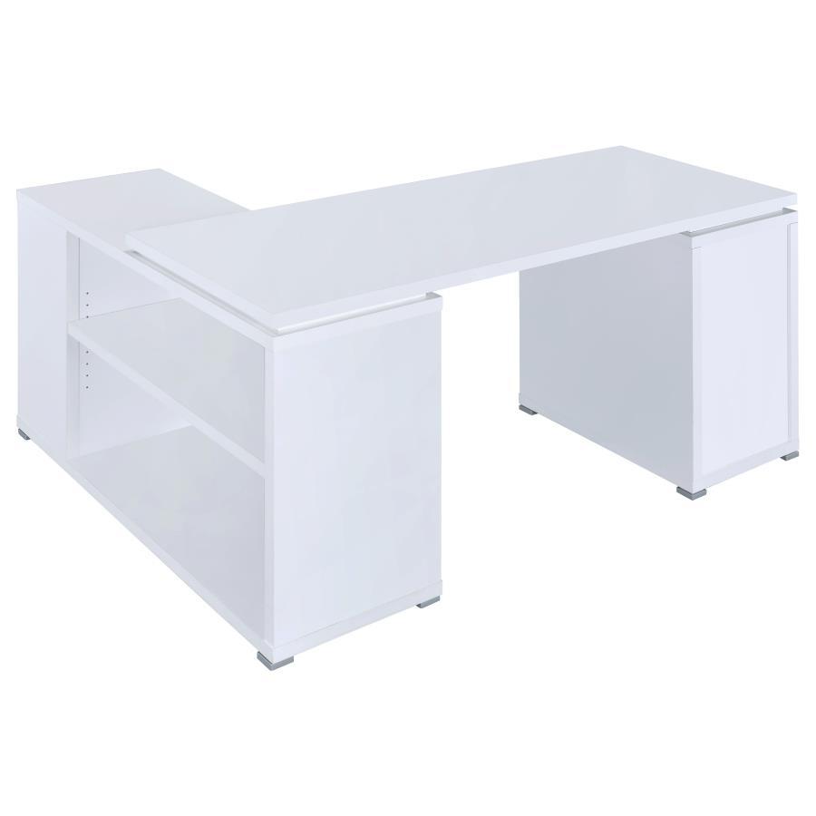 Yvette - 3-Drawer L-Shape Computer Desk by CoasterEveryday | Bel Furniture