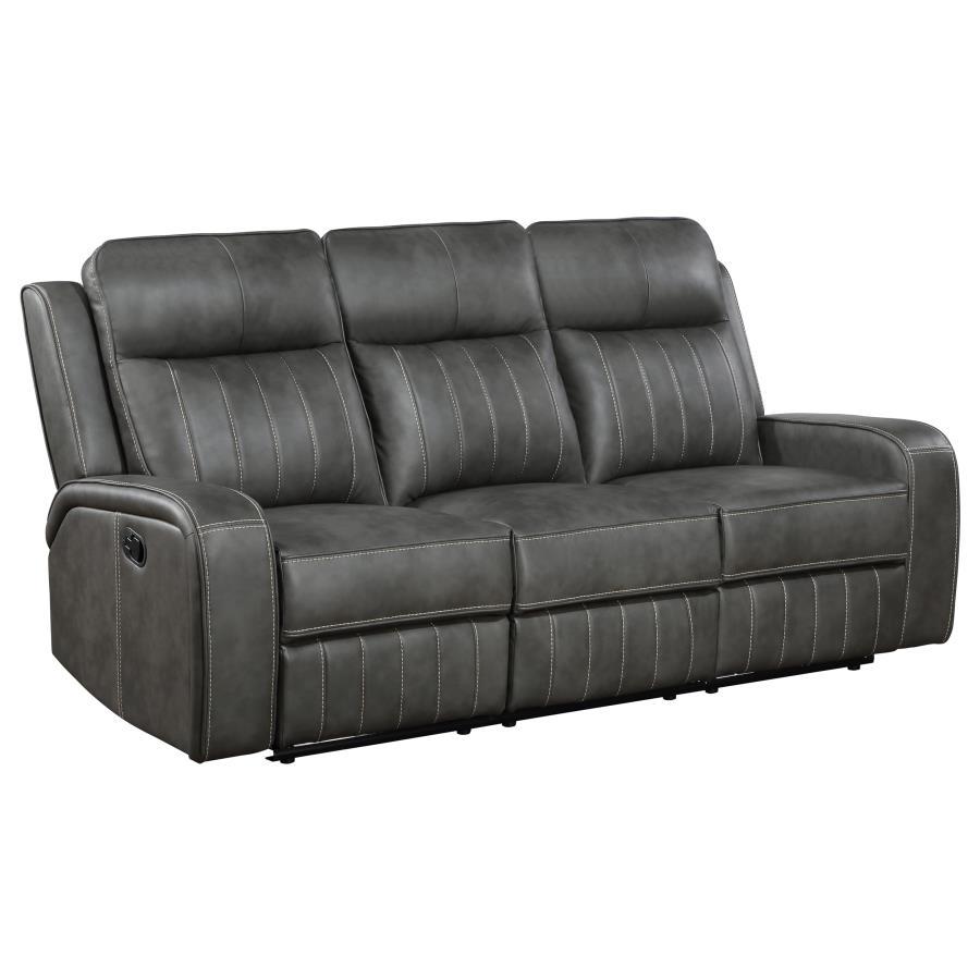 Raelynn - Upholstered Reclining Sofa Set by Coaster Fine Furniture | Bel Furniture