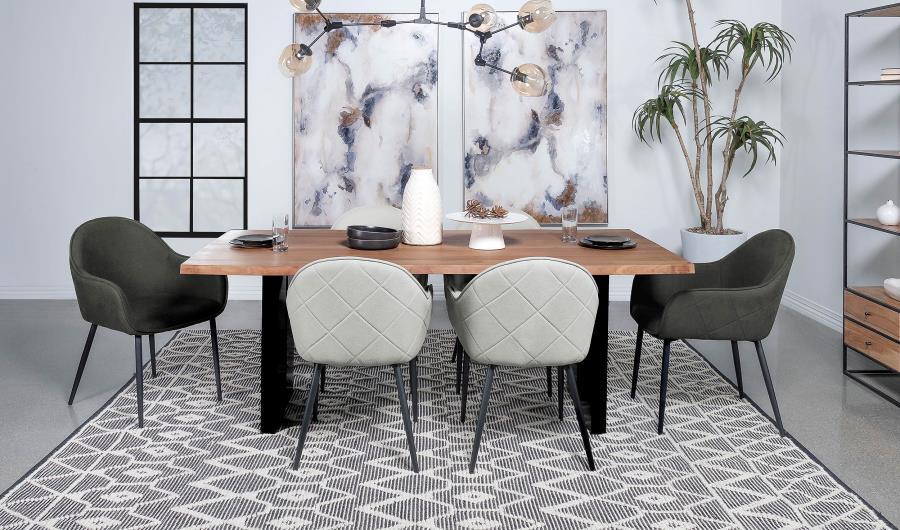 Emma - Fabric Upholstered Dining Arm Chair (Set of 2) by Coaster Fine Furniture | Bel Furniture