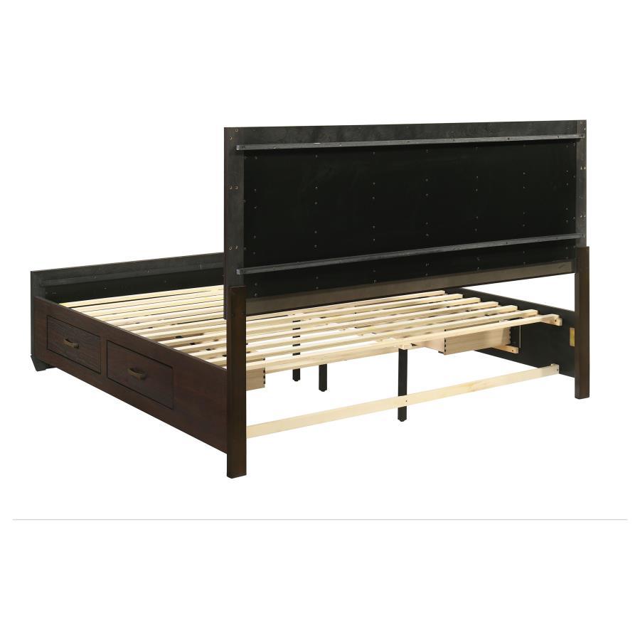 Kauffman - Wood Storage Panel Bed by CoasterEveryday | Bel Furniture