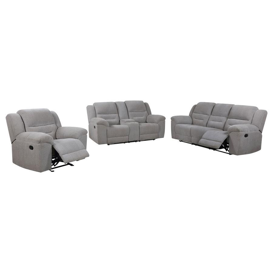 Gilson - Chenille Upholstered Sofa Set by Coaster Fine Furniture | Bel Furniture