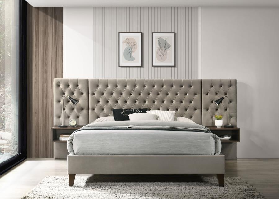 Marley - Upholstered Wall Panel Bed by Coaster Fine Furniture | Bel Furniture