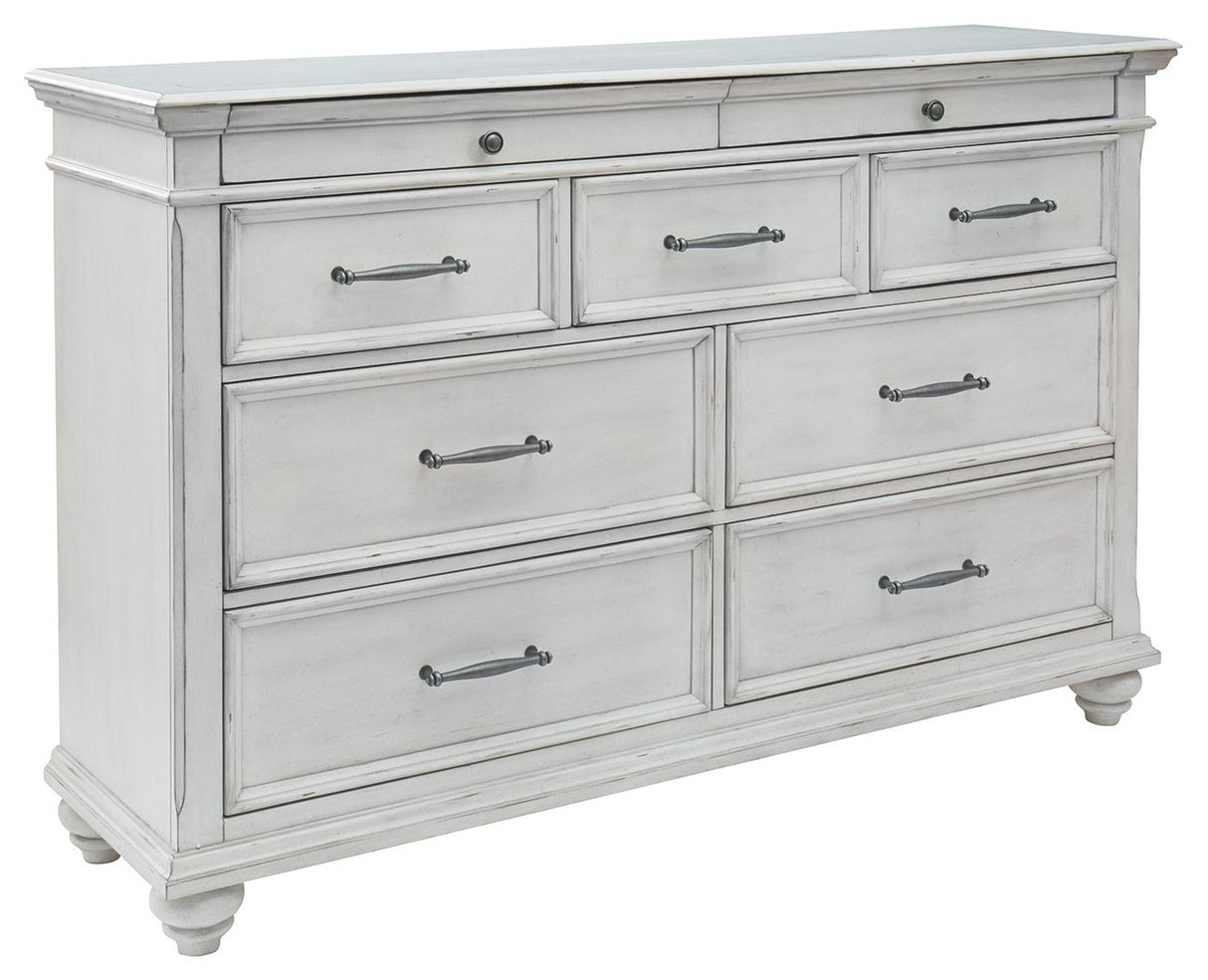 Kanwyn - Dresser, Mirror White Dressers by Benchcraft® | Bel Furniture