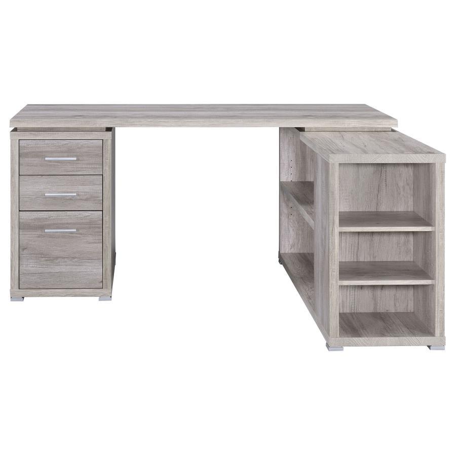 Yvette - 3-Drawer L-Shape Computer Desk by CoasterEveryday | Bel Furniture