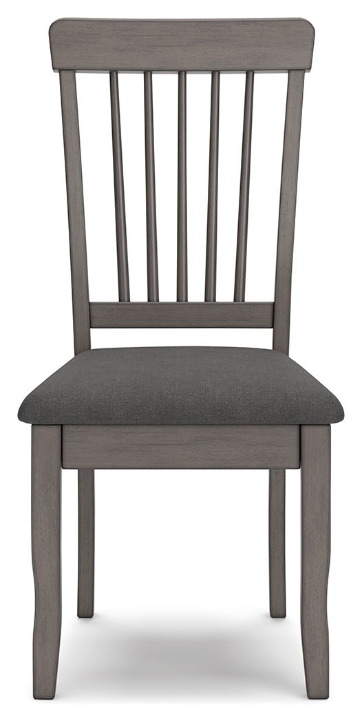Shullden - Gray - Dining Room Side Chair (Set of 2) by Signature Design by Ashley® | Bel Furniture
