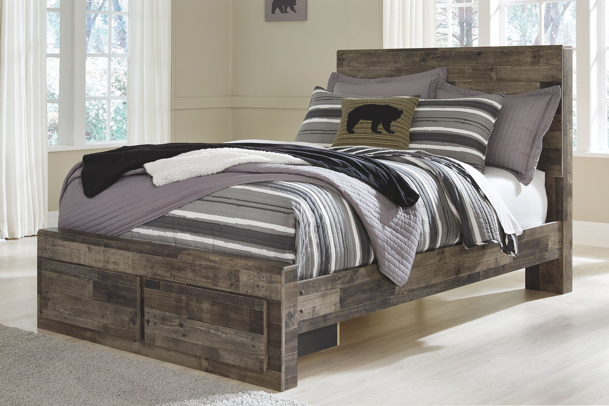 Derekson - Panel Bed Dark Gray Full 2 Drawers by Benchcraft® | Bel Furniture