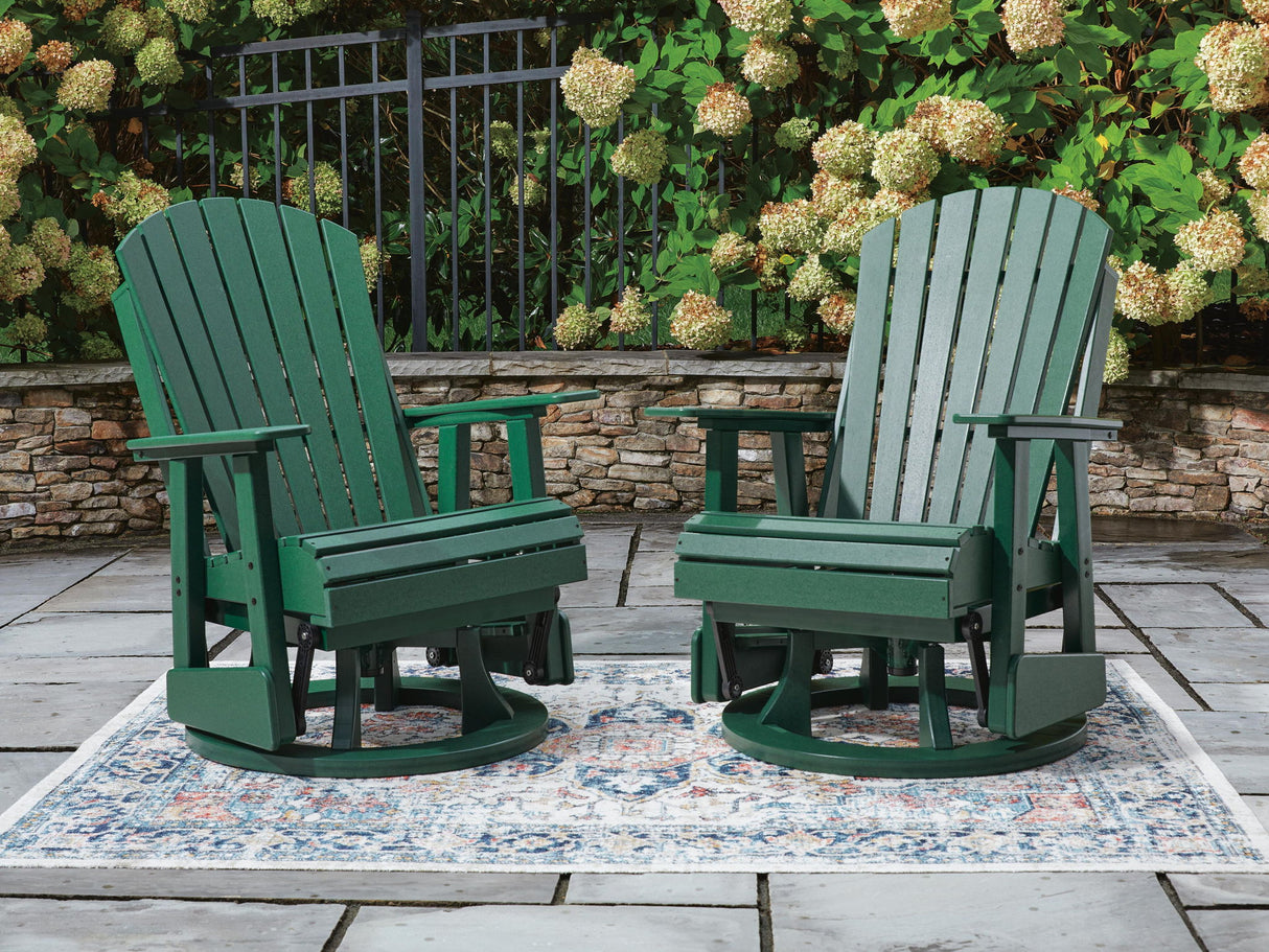 Shell Beach - Swivel Glider Chair - Green - view 3