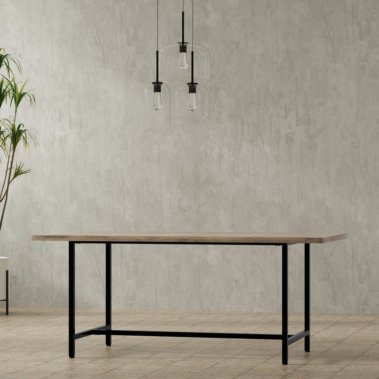 Campbell - Handcrafted Dining Table by Simpli-Home | Bel Furniture