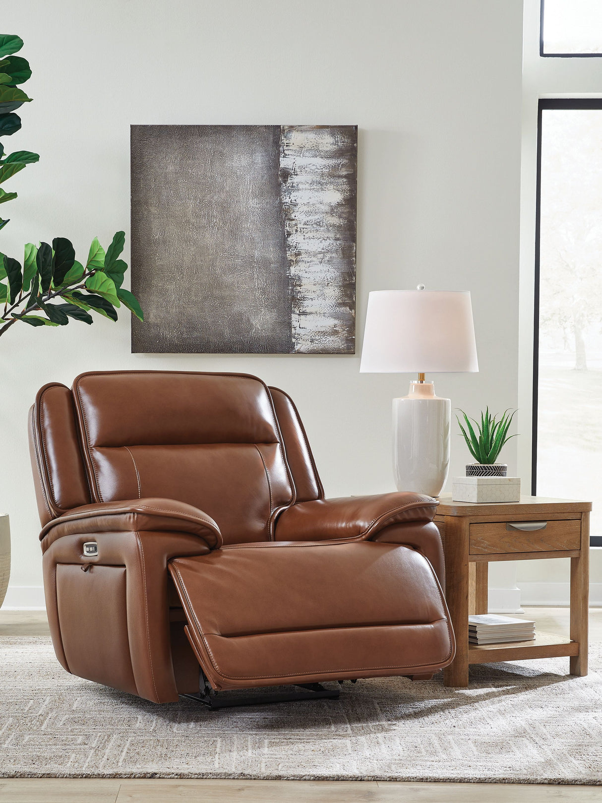Healy Pier - Chocolate - Power Recliner / Adj Headrest by Signature Design by Ashley® | Bel Furniture