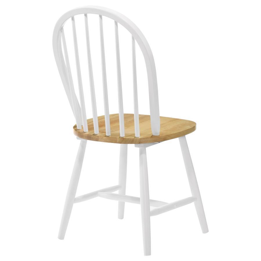 Cinder - Wood Dining Side Chair (Set of 4) - White by CoasterEveryday | Bel Furniture
