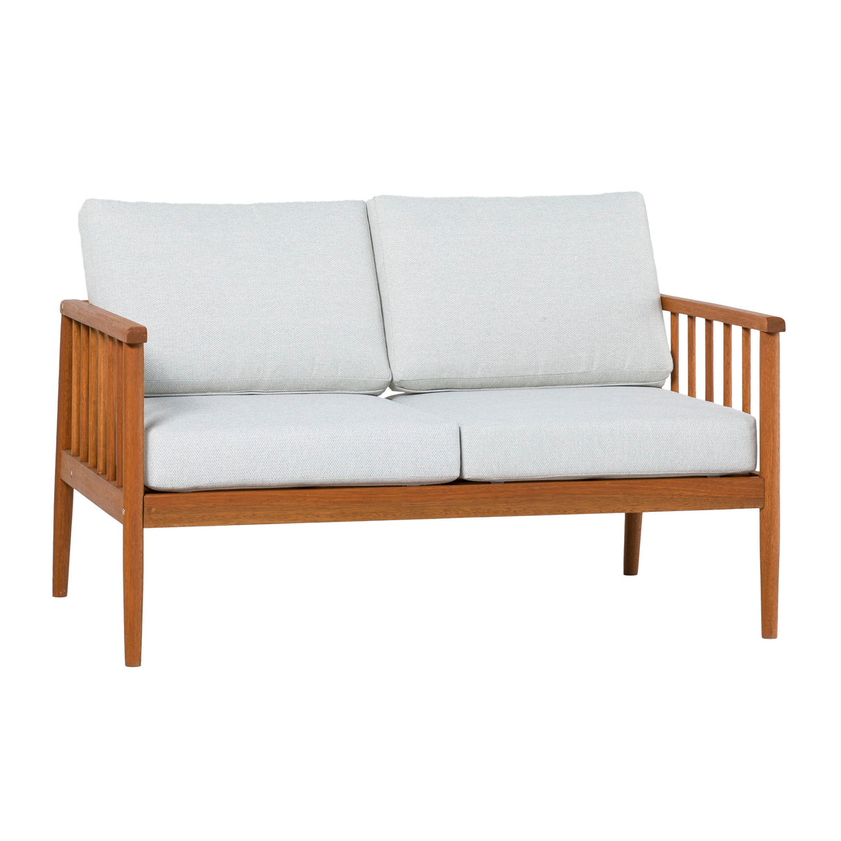 Contemporary Cushioned Patio Triple Lounge White 2 Seater by Walker Edison | Bel Furniture